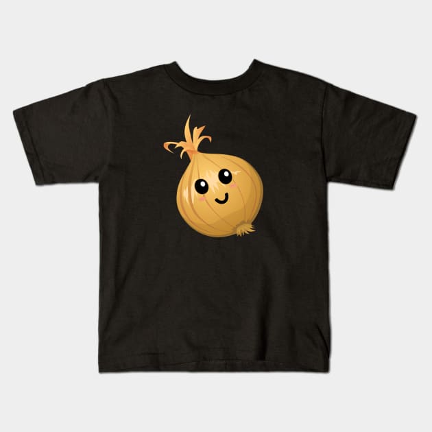 Cute Onion Kids T-Shirt by LunaMay